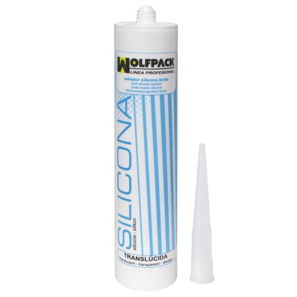 Sellador Silicona Acida Transparente 280 Ml. Sellante Para Cristalería, Carpintería Metálica, Cocinas Baños, Etc.