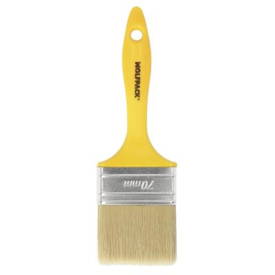 Paletina Profesional Cerda Blanca Ancho 70 mm. Cerdas Naturales Mango Plastico Ergonomico, Brocha Pintor, Pincel Pintura