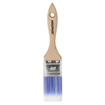 Paletina Profesional Plus Ancho 40 mm. Cerdas Sintenticas PBT, Mango Madera Haya Ergonomico, Brocha Pintor, Pincel Pintura