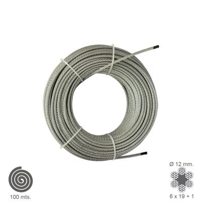 Cable Galvanizado  12 mm. (Rollo 100 Metros) No Elevacion