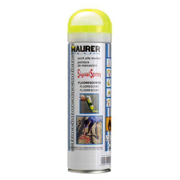 Spray Pintura Trazador Amarillo Fluoresce 500 ml.