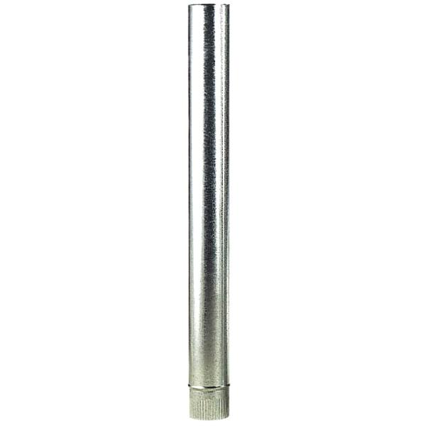 Wolfpack Tubo Estufa Acero Galvanizado Ø 130 mm, Ideal Estufas de Leña, Chimenea, Alta resistencia, Conducto Humos