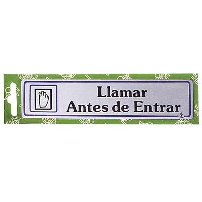 Rotulo "Llamar Antes De Entrar"