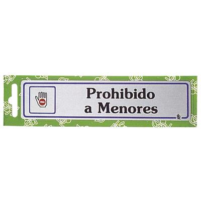 Rotulo "Prohibido A Menores"