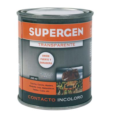 Pegamento Supergen Incoloro  250 ml.