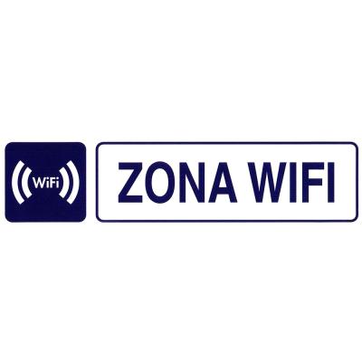 Rotulo Adhesivo 250x63 mm. Zona Wifi