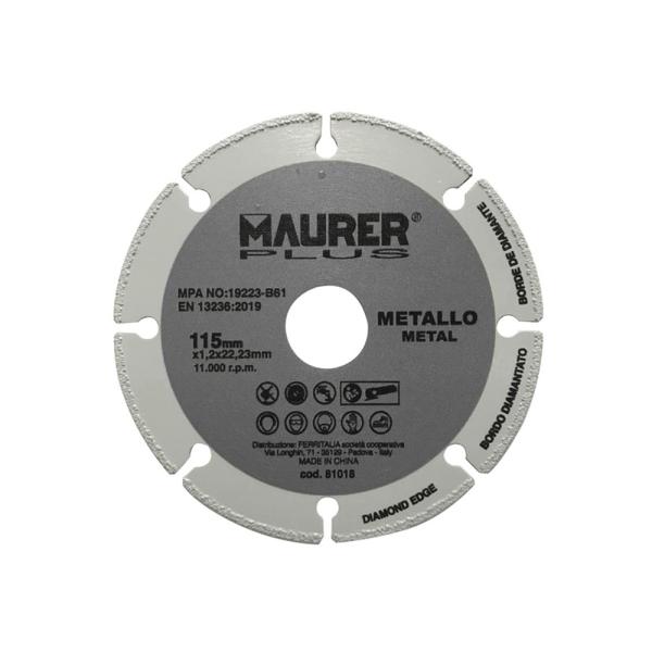 Disco Corte Metales Universal  Ø 115 x 1,2 mm.