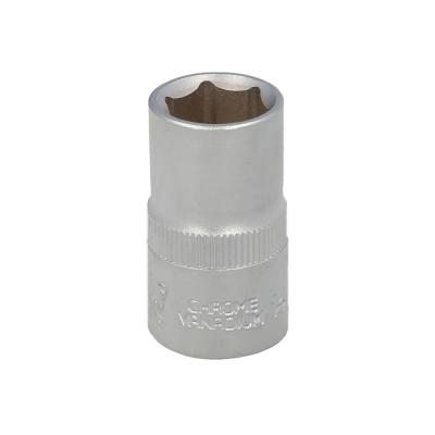 Llave Vaso 1/2" Hexagonal 14 mm. Perfil de 6 caras. Acero Cromo Vanadio, Aristas Redondas