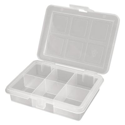 Organizador Plastico 6 Compartimentos 120 x 100 x 28 mm. Caja Almacenaje, Malentin Organizador, Organizador Plastico