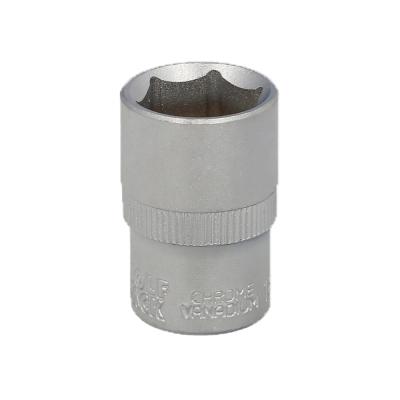 Llave Vaso 1/2" Hexagonal 18 mm. Perfil de 6 caras. Acero Cromo Vanadio, Aristas Redondas