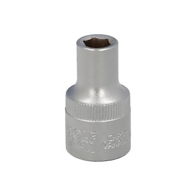 Llave Vaso 1/2" Hexagonal 8 mm. Perfil de 6 caras. Acero Cromo Vanadio, Aristas Redondas